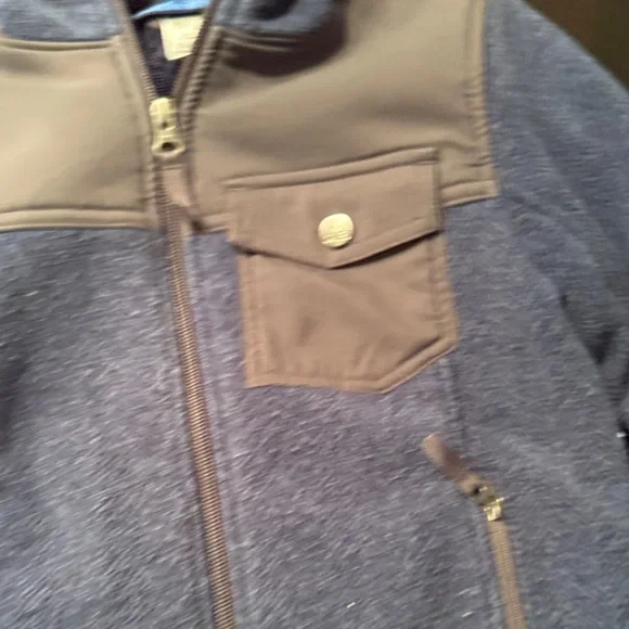 REI Kids Hoodie in Heathered Purple and Taupe - Picture 3 of 4